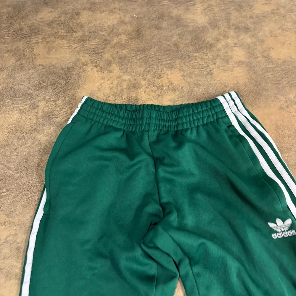 Adidas Track Pants Mens S Green Primeblue Parley 3-Stripe Joggers GD2371
